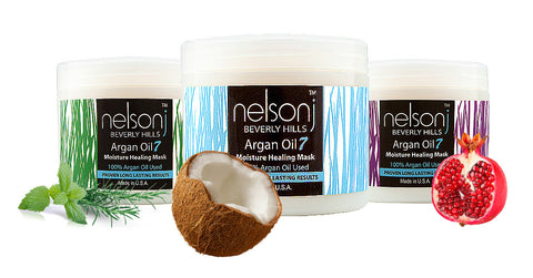 Argan Oil 7 Moisture Healing Mask (Scent: Pomegranate) 4 oz